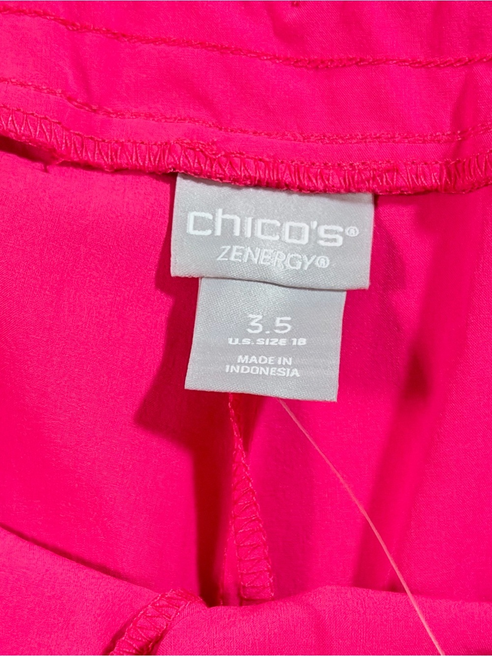Chico’s Zenergy Neema UPF 50+ Convertible Crop Pants in Lotus Petal Pink Size 18 - Picture 4 of 10